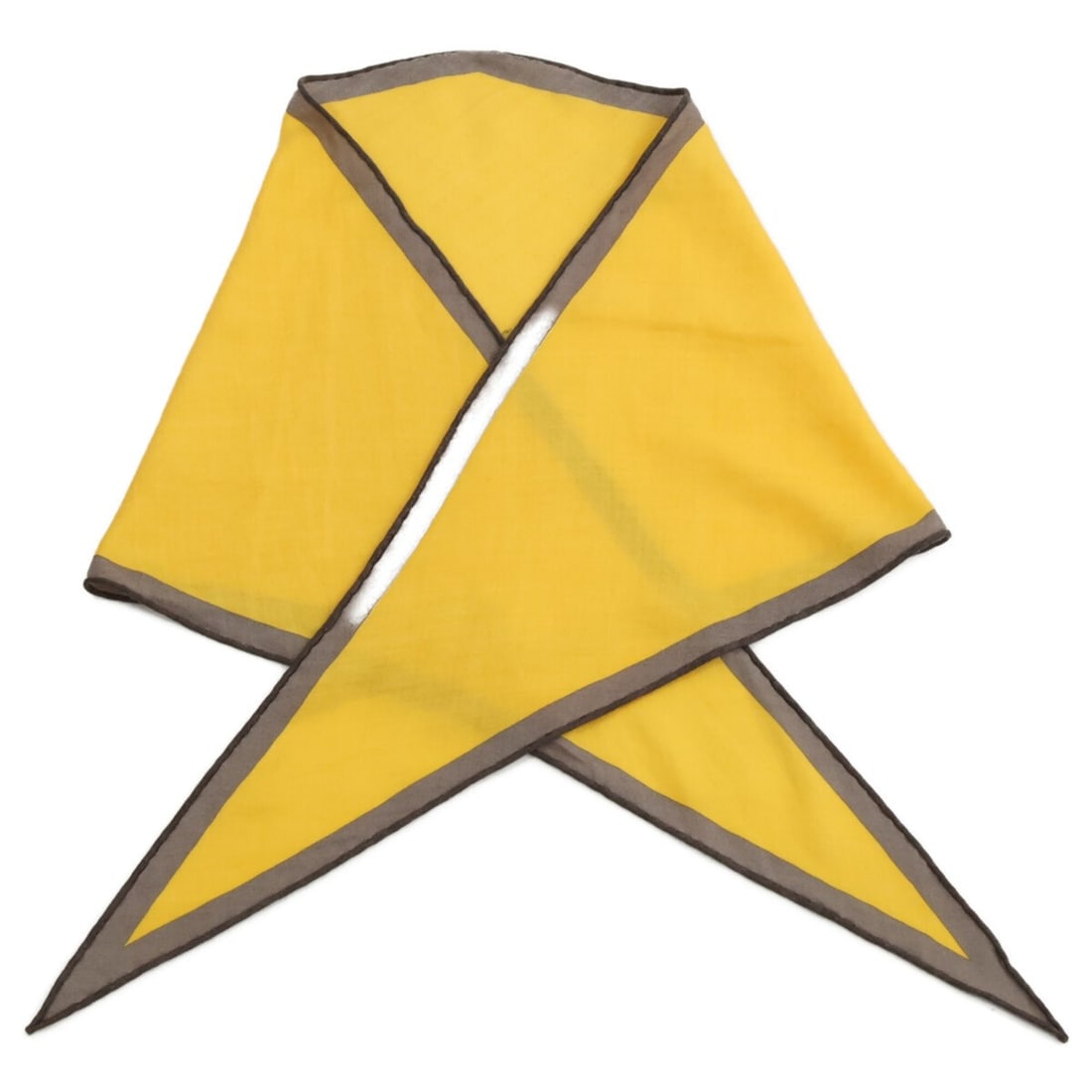 HERMES logo-emblazoned cashmere and silk scarf/muffler in yellow gray, women's.: --- Catalog ---Category: SizeSize (LxW): 1.53m x 41cm / 60.23'' x 16.14''Category: DesignType: ScarfColor: Gray, YellowGender: WomenMaterial: Cashmere Category: GeneralBrand: Hermes--- Item List ---Se