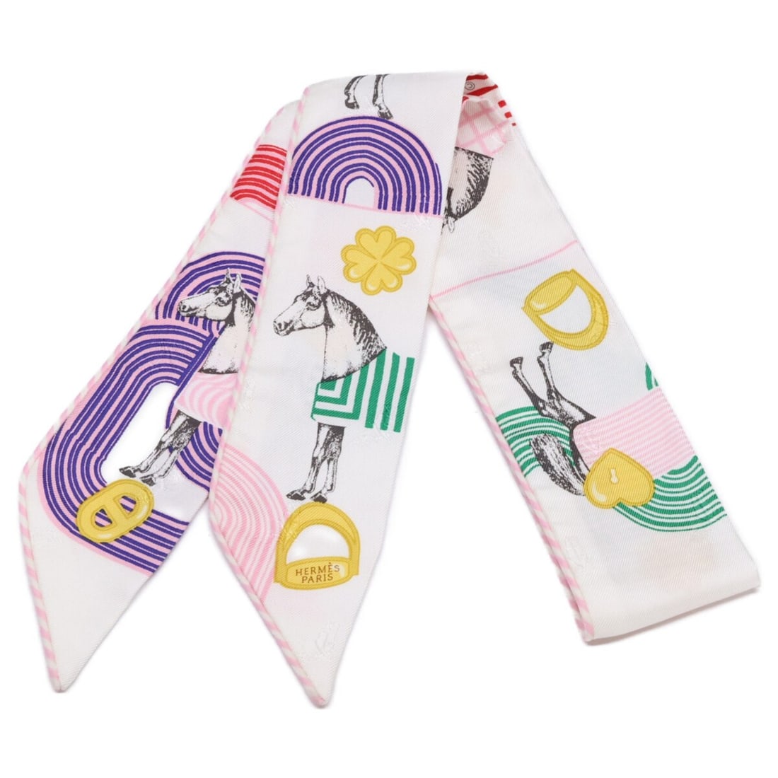 HERMES Garde robe pop Twilly Silk Scarf/Muffler, White Multicolor, Women's: --- Catalog ---Category: SizeSize (LxW): 86cm x 5.5cm / 33.85'' x 2.16''Category: DesignType: ScarfColor: Multi-color, WhiteGender: WomenMaterial: Silk Category: GeneralBrand: Hermes--- Item List ---S