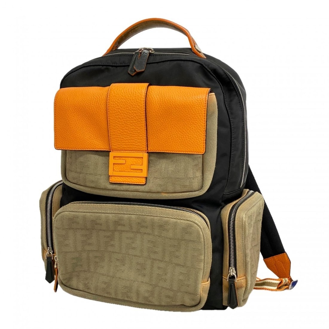 Fendi Backpack/Daypack, Zucca Canvas Nylon, Multicolor, Men's (1 of 12)