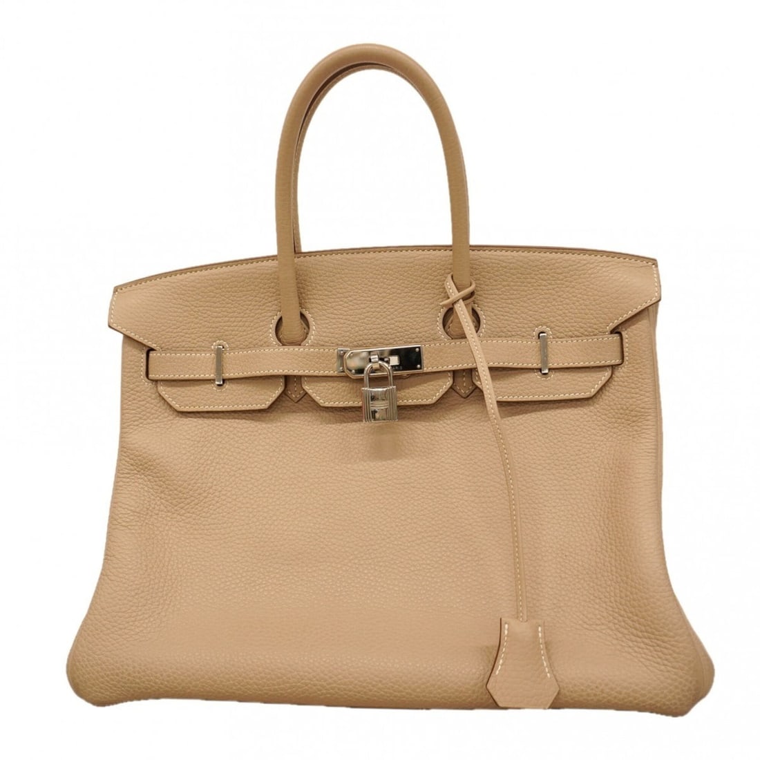 Hermes Birkin 35 Togo Leather Handbag, Camel, ?P Stamp, Women's: --- Catalog ---Category: SizeSize (HxWxD): 29cm x 36cm x 19cm / 11.41'' x 14.17'' x 7.48''Category: DesignType: HandbagColor: BeigeGender: WomenMaterial: Togo leather Hardware Color: SilverCategory: G