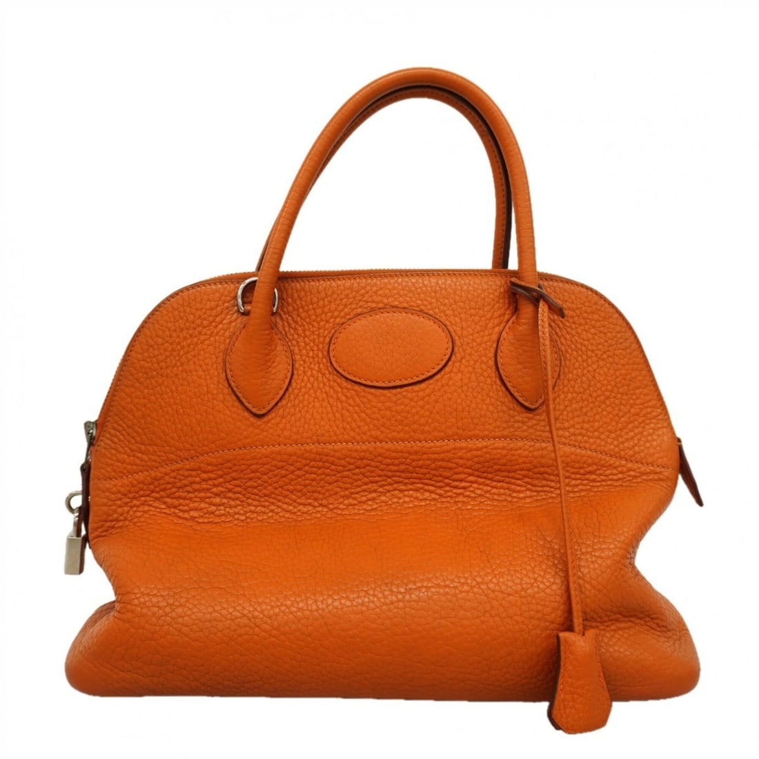 Hermes Bolide 31 handbag, Taurillon Clemence leather, orange, ?I stamp, women's.: --- Catalog ---Category: SizeSize (HxWxD): 23cm x 31.5cm x 13cm / 9.05'' x 12.4'' x 5.11''Category: DesignType: HandbagColor: OrangeGender: WomenMaterial: Taurillon clemence leather Hardware Color: Si