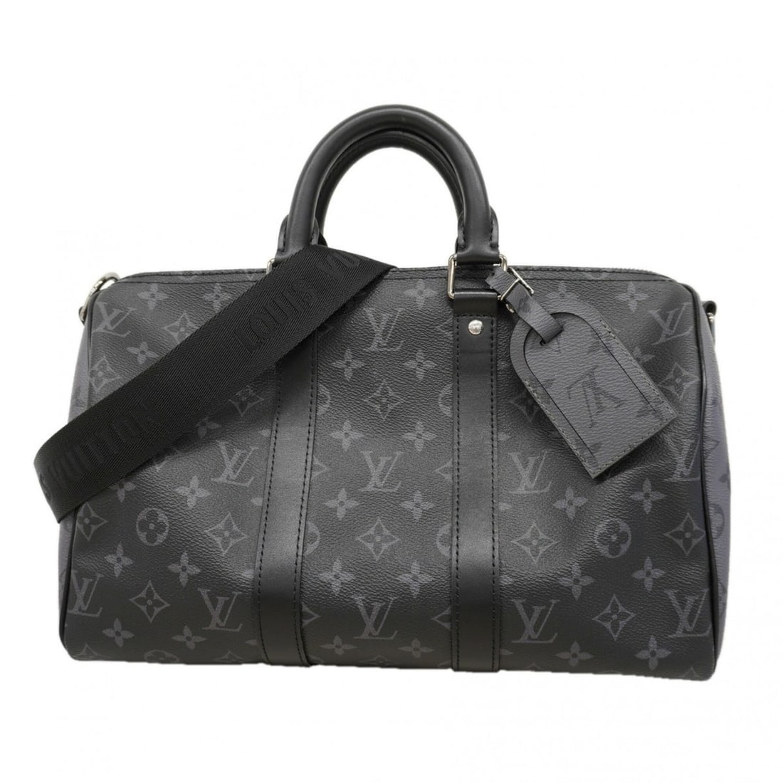 Louis Vuitton Monogram Eclipse Reverse Keepall Bandoulière 35 Handbag M46655 Black Gray 2-way bag: --- Catalog ---Category: SizeSize (HxWxD): 21cm x 34cm x 16cm / 8.26'' x 13.38'' x 6.29''Category: DesignType: HandbagColor: Black, GrayGender: MenCategory: GeneralMPN: M46655Brand: Louis Vuitton--- I
