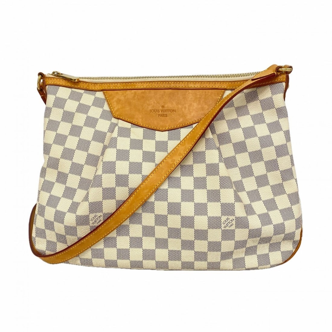 Louis Vuitton Damier Azur Siracusa MM Shoulder Bag N41112 White Women's: --- Catalog ---Category: SizeSize (HxWxD): 28cm x 37cm x 11cm / 11.02'' x 14.56'' x 4.33''Category: DesignType: Shoulder bagColor: WhiteGender: WomenCategory: GeneralMPN: N41112Brand: Louis Vuitton---