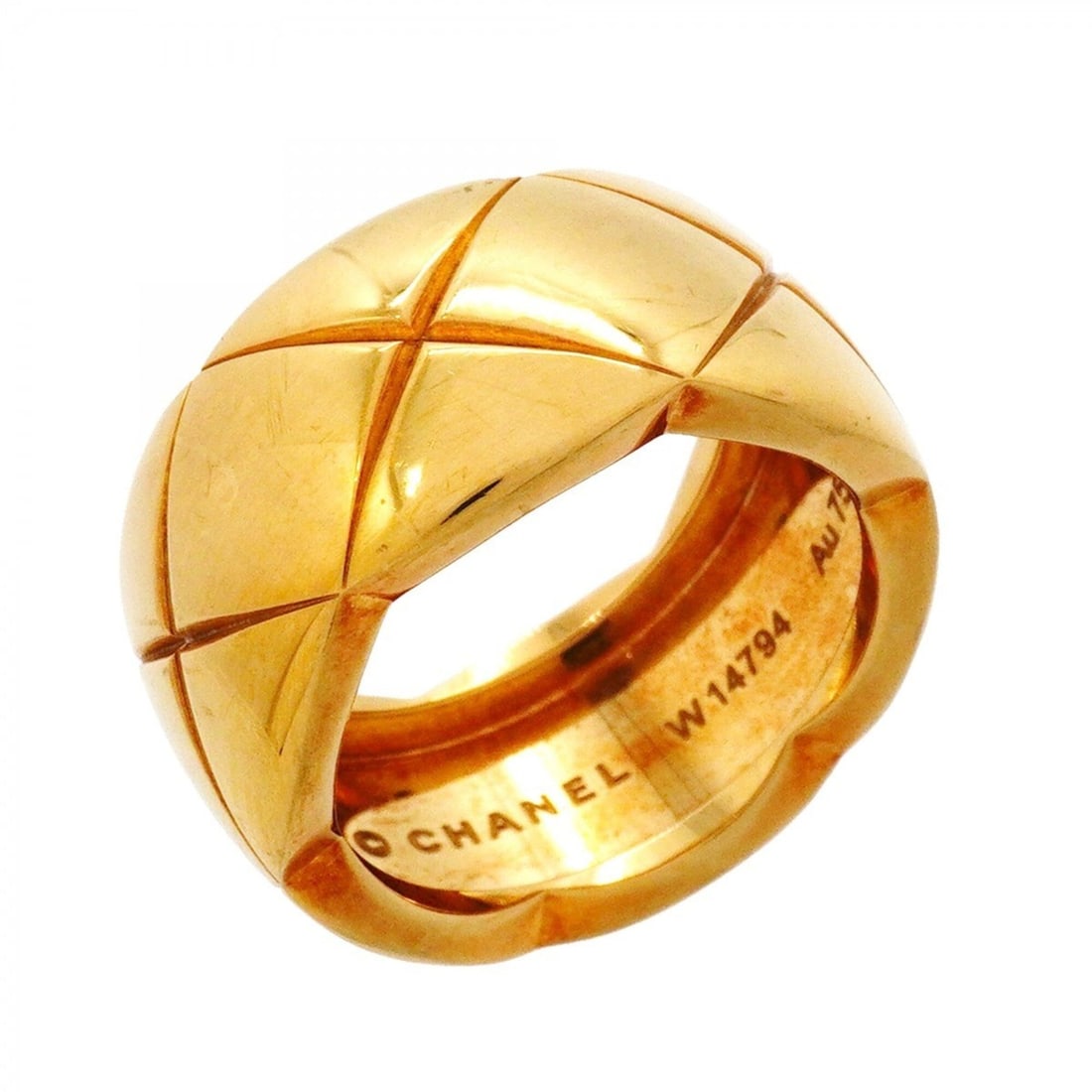 Chanel Coco Crush Ring, 18K Yellow Gold, Size 54, Women's: --- Catalog ---Category: SizeUS Size: 7Brand Size: 54Category: DesignType: Band ringGender: WomenMaterial: Yellow gold (18K)Category: GeneralBrand: Chanel--- Item List ---Section: ConditionRanking: Ra