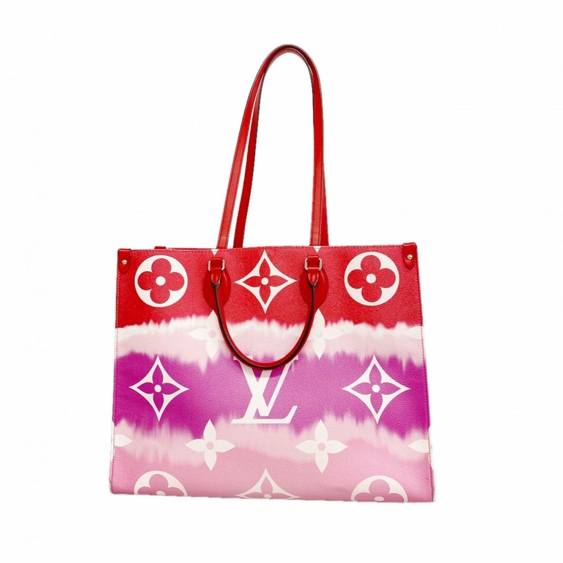 Louis Vuitton Monogram LV Escale OnTheGo GM Tote Bag M45121 Rouge 2-way bag for women: --- Catalog ---Category: SizeSize (HxWxD): 32cm x 41.5cm x 17cm / 12.59'' x 16.33'' x 6.69''Category: DesignType: Tote bagColor: RougeGender: WomenCategory: GeneralMPN: M45121Brand: Louis Vuitton--- I