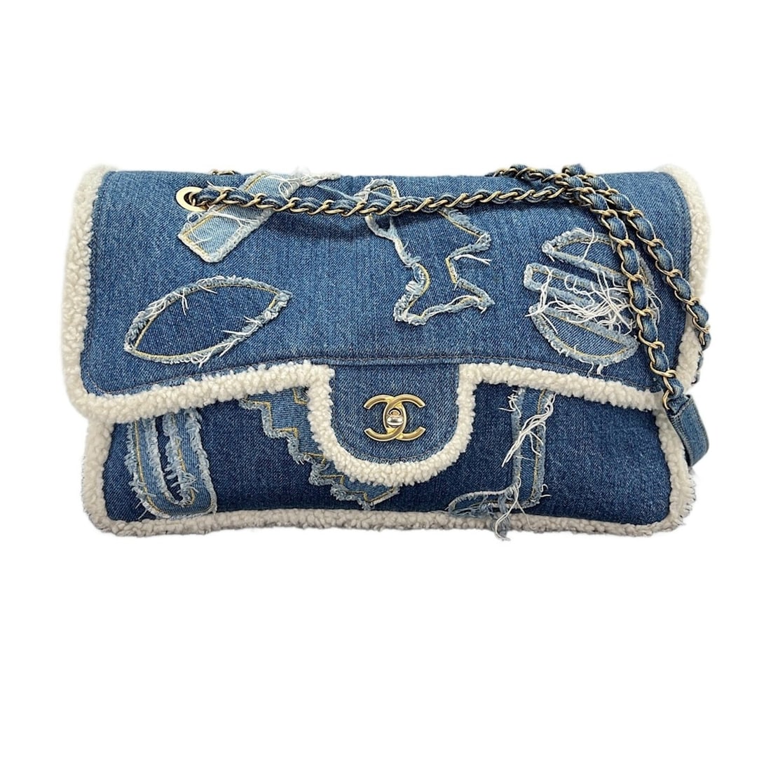 Chanel CHANEL Egypt Line Shoulder Bag Blue: --- Catalog ---Category: SizeSize (HxWxD): 23cm x 34cm x 10cm / 9.05'' x 13.38'' x 3.93''Category: DesignType: Shoulder bagColor: BlueGender: WomenCategory: GeneralBrand: ChanelCountry of Origin: Fran