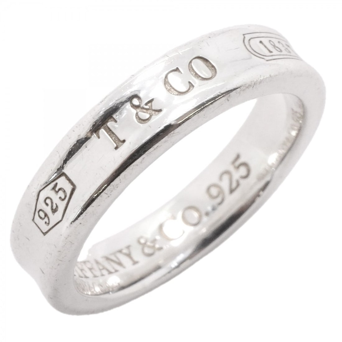 Tiffany & Co. Narrow Ring, Sterling Silver 925, Size 6.5, Women's: --- Catalog ---Category: SizeJP Size: 6.5US Size: 3.5Category: DesignType: Band ringGender: WomenMaterial: Silver 925Category: GeneralBrand: Tiffany--- Item List ---Section: ConditionRanking: Rank AB 