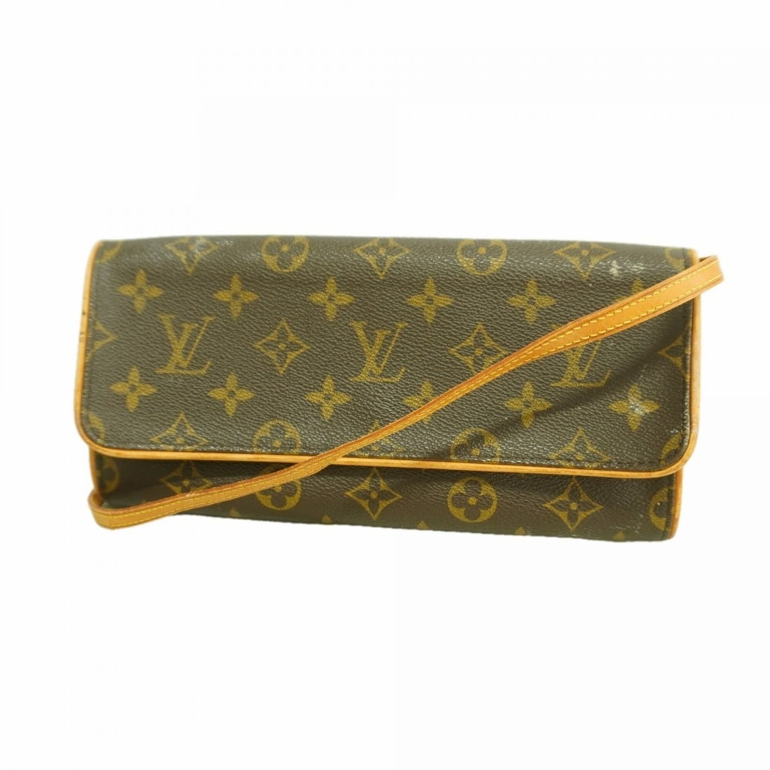 Louis Vuitton Monogram Pochette Twin GM Shoulder Bag M51852 Brown Women's: --- Catalog ---Category: SizeSize (HxWxD): 12cm x 24cm x 2.5cm / 4.72'' x 9.44'' x 0.98''Category: DesignType: Shoulder bagColor: BrownGender: WomenCategory: GeneralMPN: M51852Brand: Louis Vuitton--- 