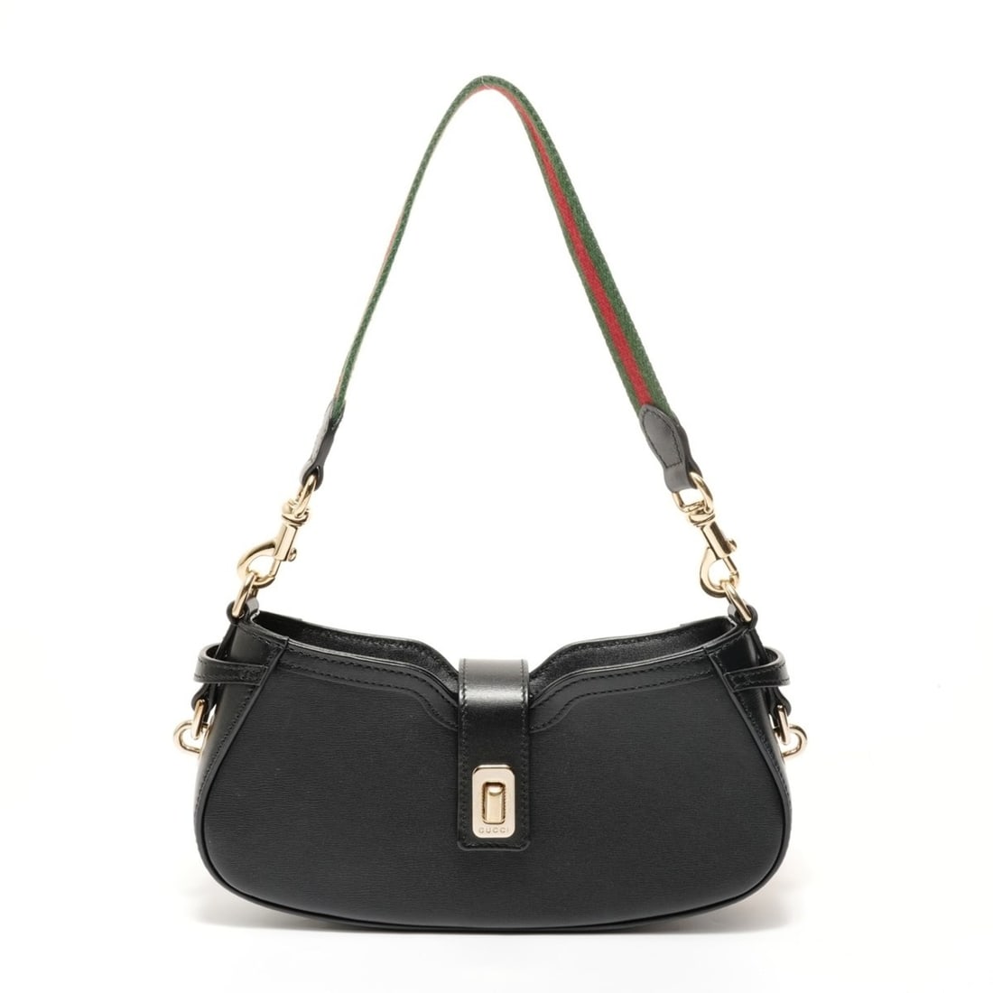 Gucci Moonside Leather Shoulder Bag, Black: --- Catalog ---Category: SizeSize (HxWxD): 11cm x 23cm x 4.5cm / 4.33'' x 9.05'' x 1.77''Strap Length: 45cm / 17.71''Category: DesignType: Shoulder bagColor: BlackGender: WomenCategory: GeneralBrand: 