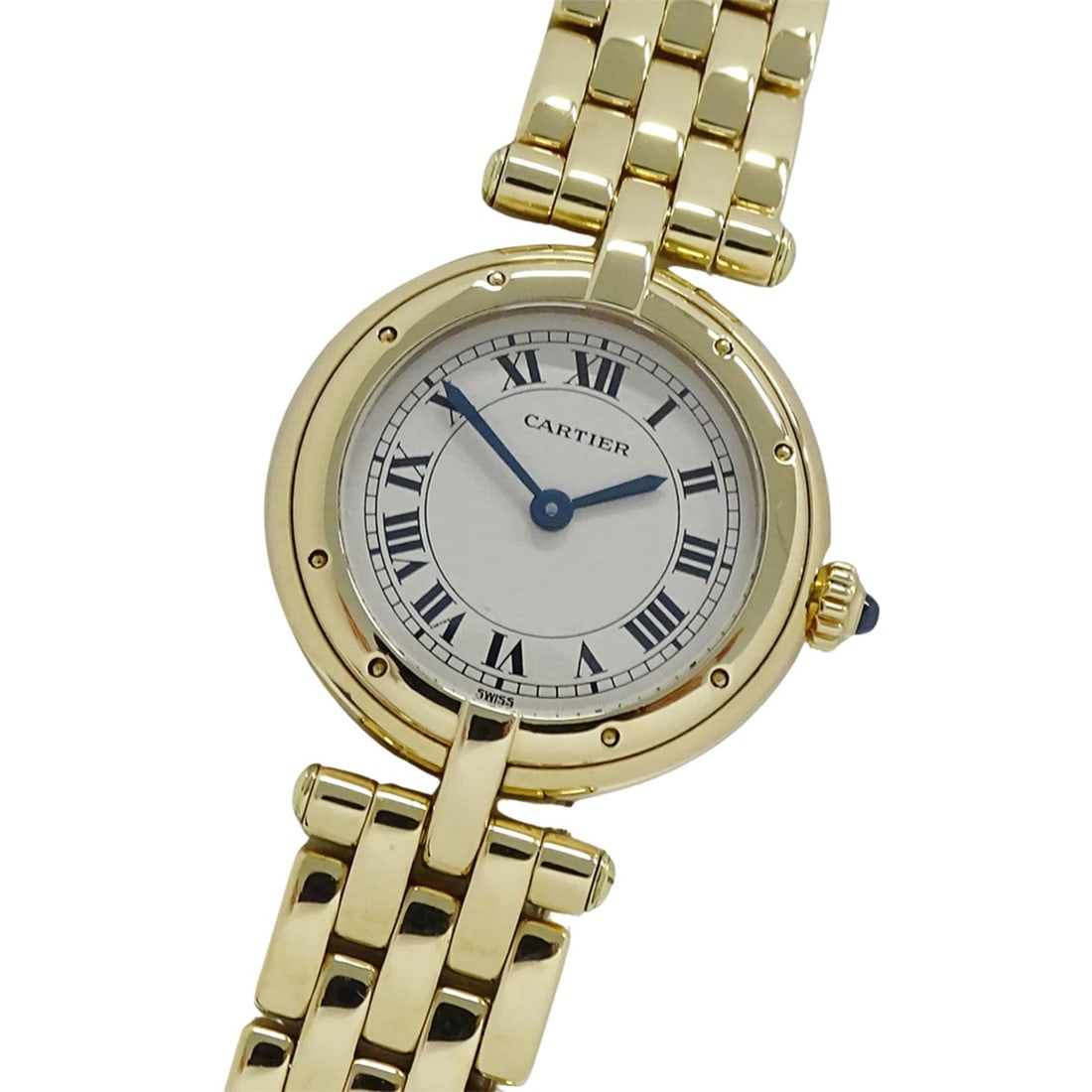 Cartier women's watch, Panthère Vendôme SM, quartz movement, 750YG (18K solid gold), W25024B9,: --- Catalog ---Category: SizeWrist Size: 15cm / 5.9''Case Diameter: 23mm / 0.91''Category: DesignType: WristwatchGender: WomenColor (Dial): IvoryMaterial (Band): Gold (18K), Yellow gold (18K)Material 
