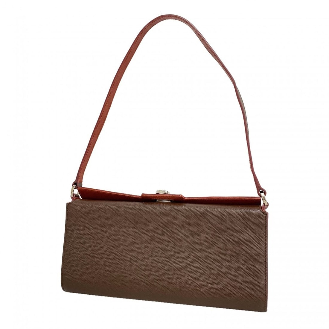 Salvatore Ferragamo Gancini Leather Shoulder Bag, Brown, Women's: --- Catalog ---Category: SizeSize (HxWxD): 12cm x 25.5cm x 3cm / 4.72'' x 10.03'' x 1.18''Category: DesignType: Shoulder bagColor: BrownGender: WomenMaterial: Leather Hardware Color: SilverCategory: G