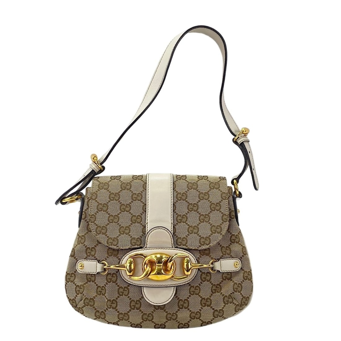 Gucci Horsebit Shoulder Bag, Brown (1 of 12)