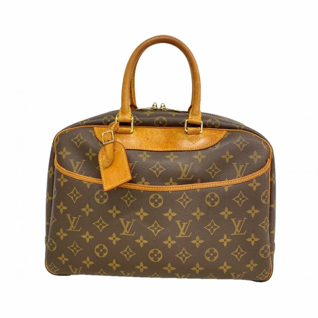 Louis Vuitton Monogram Deauville Handbag M47270 Brown Women's: --- Catalog ---Category: SizeSize (HxWxD): 26cm x 34cm x 13.5cm / 10.23'' x 13.38'' x 5.31''Category: DesignType: HandbagColor: BrownGender: WomenCategory: GeneralMPN: M47270Brand: Louis Vuitton--- It