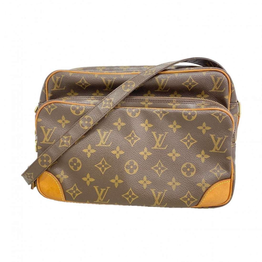Louis Vuitton Monogram Nile Shoulder Bag M45244 Brown Women's: --- Catalog ---Category: SizeSize (HxWxD): 20cm x 28cm x 13cm / 7.87'' x 11.02'' x 5.11''Category: DesignType: Shoulder bagColor: BrownGender: WomenCategory: GeneralMPN: M45244Brand: Louis Vuitton--- 