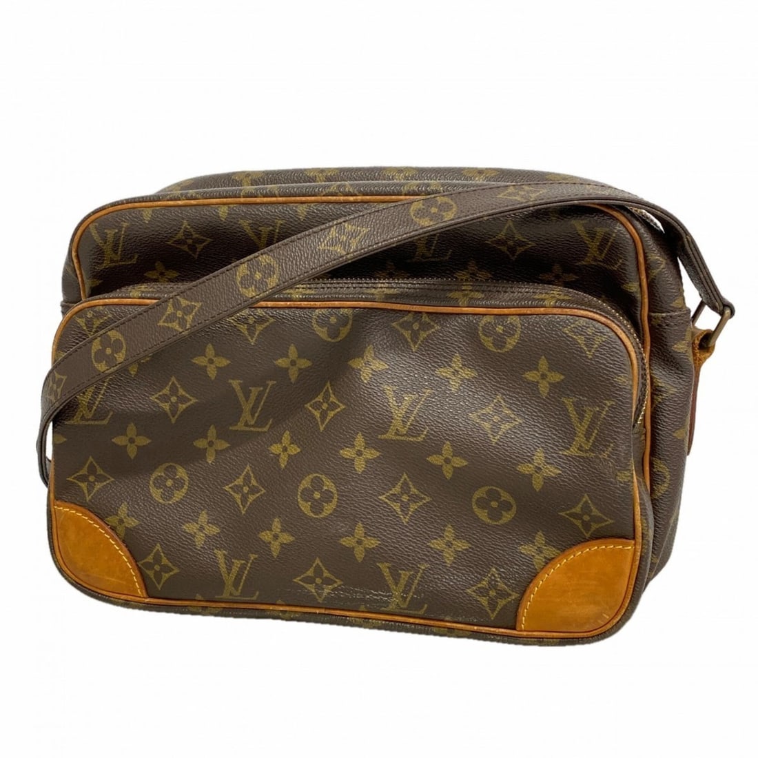 Louis Vuitton Monogram Nile Shoulder Bag M45244 Brown Women's: --- Catalog ---Category: SizeSize (HxWxD): 20cm x 28cm x 11.5cm / 7.87'' x 11.02'' x 4.52''Category: DesignType: Shoulder bagColor: BrownGender: WomenCategory: GeneralMPN: M45244Brand: Louis Vuitton--