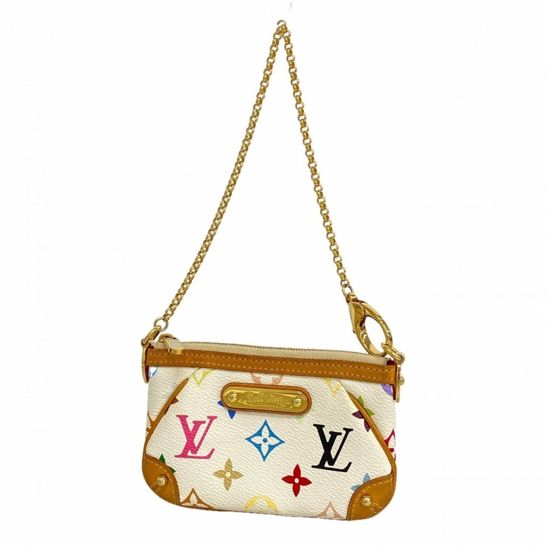 Louis Vuitton Bag/Pouch Monogram Multicolor Pochette Mila PM M60098 Blanc Women's: --- Catalog ---Category: SizeSize (HxWxD): 9cm x 15cm x 1.5cm / 3.54'' x 5.9'' x 0.59''Category: DesignType: PouchColor: BlancGender: WomenCategory: GeneralMPN: M60098Brand: Louis Vuitton--- Item List