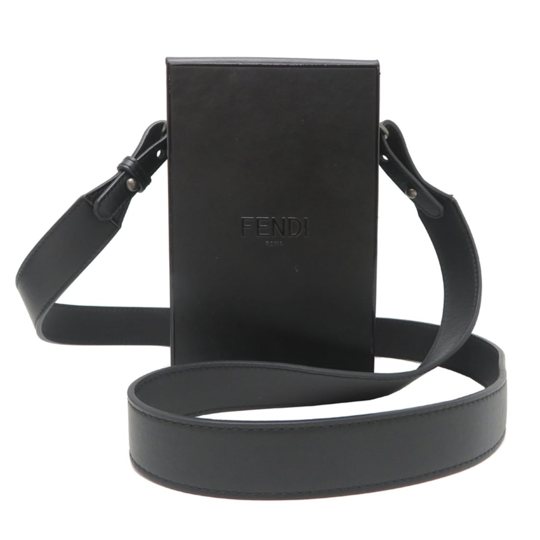 Fendi Box Shoulder Bag for Women, 7VA519, Leather, Black: --- Catalog ---Category: SizeSize (HxWxD): 16.5cm x 10.5cm x 7cm / 6.49'' x 4.13'' x 2.75''Category: DesignType: Shoulder bagColor: BlackGender: WomenMaterial: Leather Category: GeneralMPN: 7VA519Bran