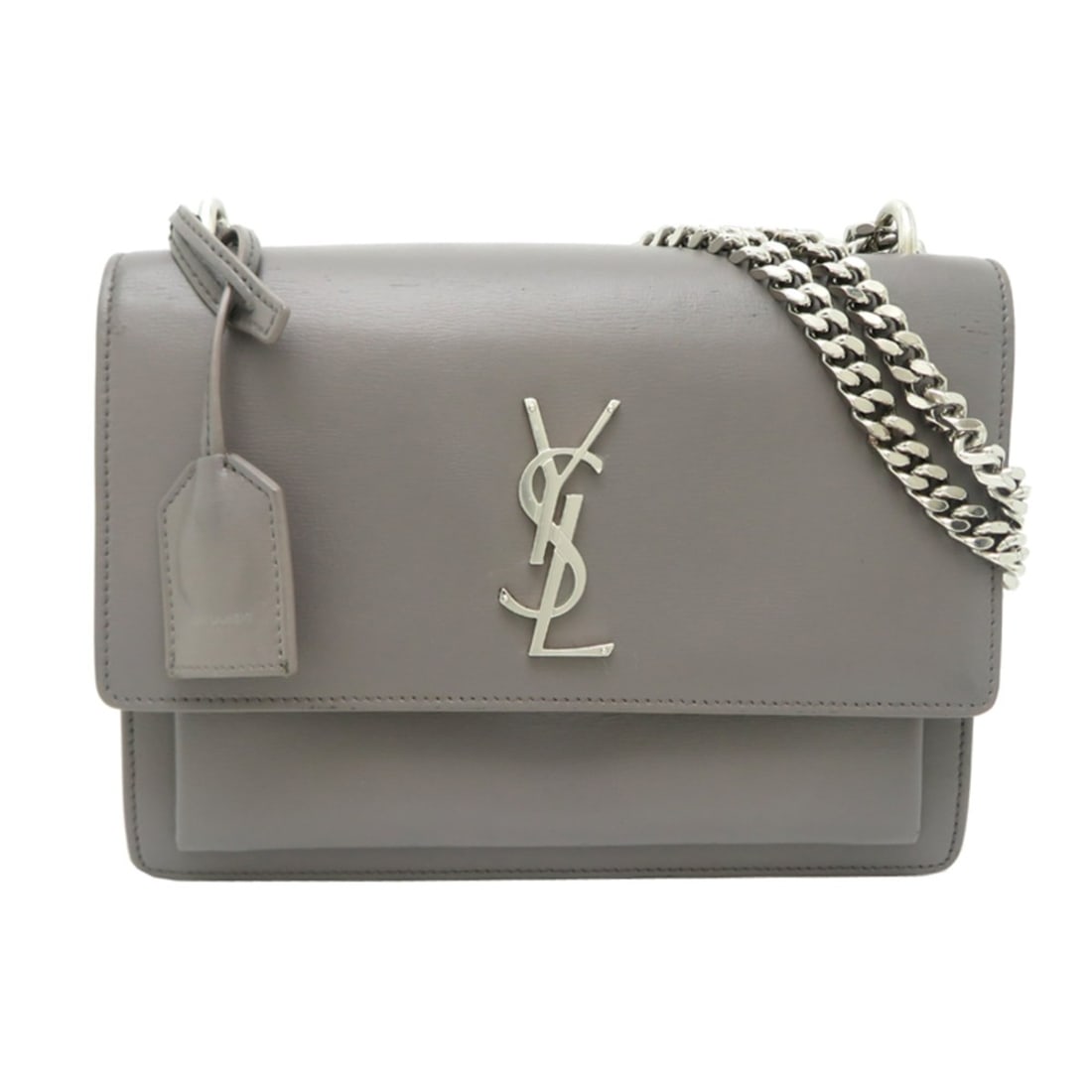 Saint Laurent Sunset Women's Shoulder Bag 442906 Leather Greige: --- Catalog ---Category: SizeSize (HxWxD): 15.5cm x 22cm x 7cm / 6.1'' x 8.66'' x 2.75''Category: DesignType: Shoulder bagColor: GrayishGender: WomenMaterial: Leather Category: GeneralMPN: 442906Brand