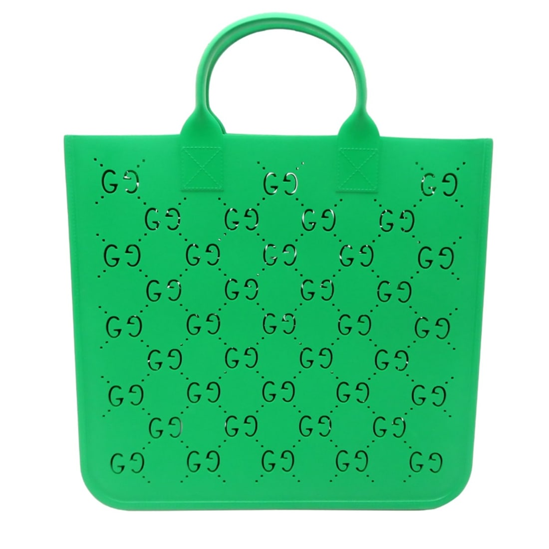 Gucci Children's Rubber Tote Bag for Women, 679365 GG Rubber, Green: --- Catalog ---Category: SizeSize (HxWxD): 31cm x 33cm x 8cm / 12.2'' x 12.99'' x 3.14''Category: DesignType: Tote bagColor: GreenGender: WomenMaterial: Rubber Category: GeneralMPN: 679365Brand: Gucci