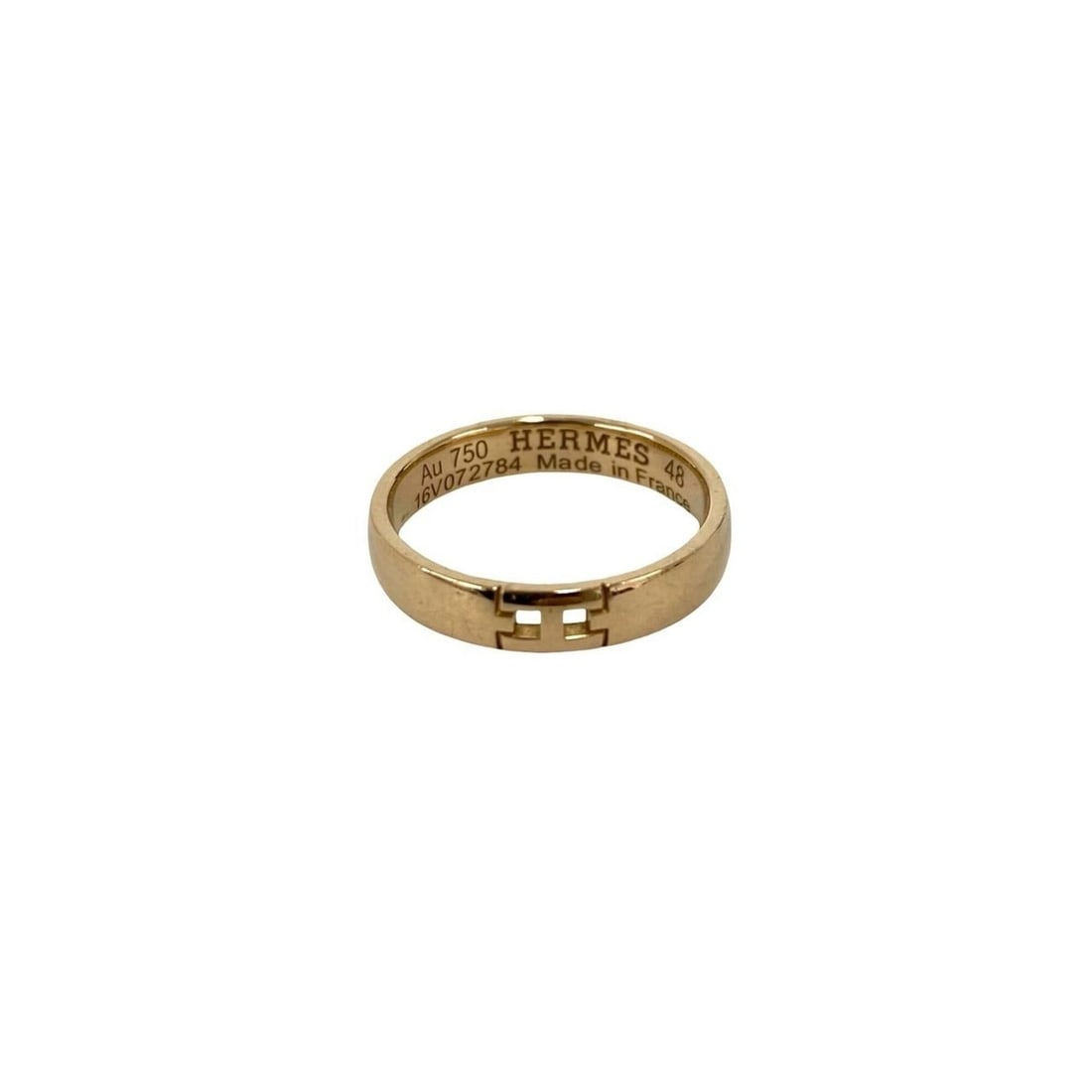 HERMES Ever Hercules Ring, 18K Pink Gold, Gold Accessory, 40398: --- Catalog ---Category: SizeJP Size: 8US Size: 4.5Category: DesignType: Band ringColor: GoldGender: WomenMaterial: Pink gold (18K)Category: GeneralBrand: Hermes--- Item List ---Section: ConditionRank