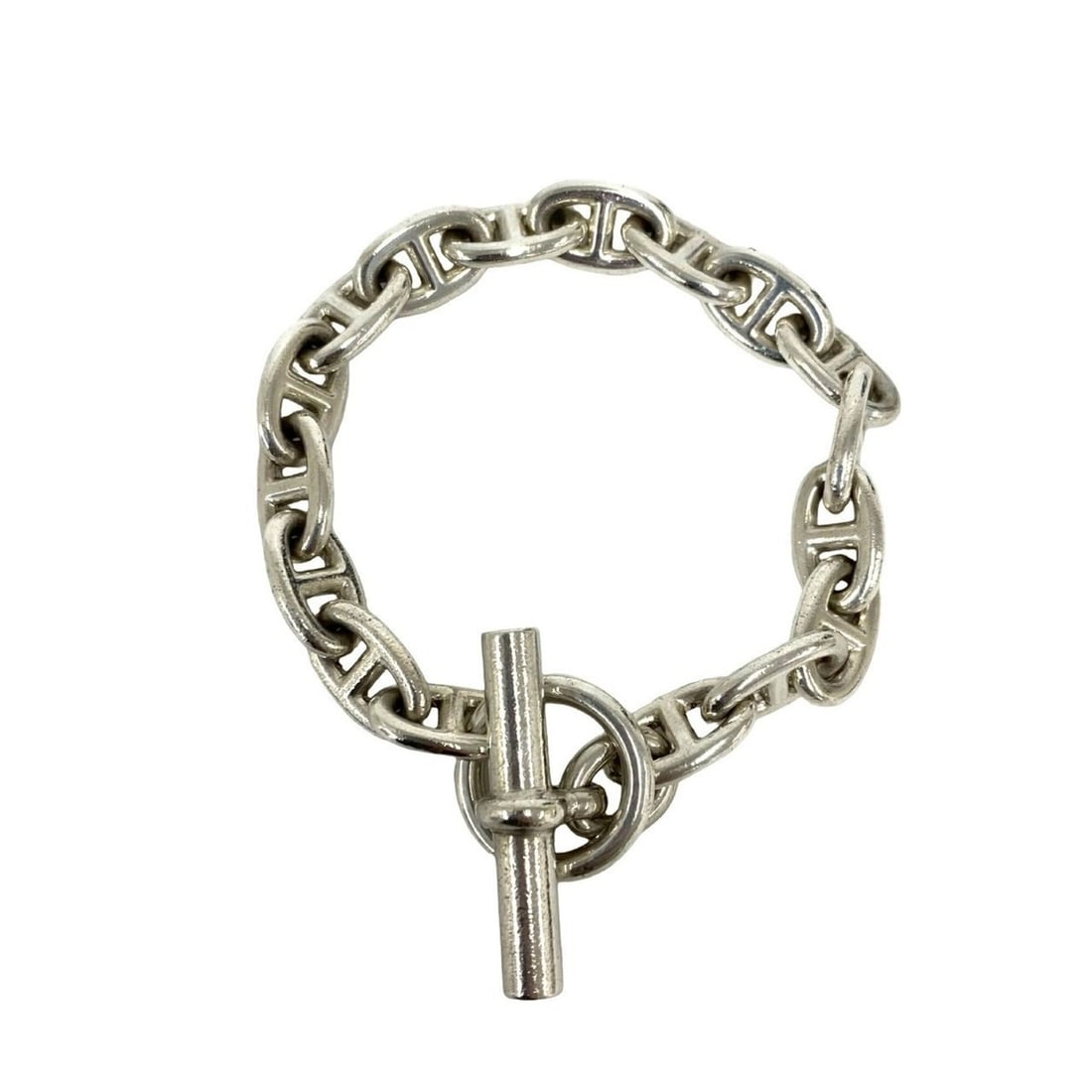 HERMES Chaine d'Ancre MM 17-link bracelet, Margiela era, 925 sterling silver, accessory, item number: --- Catalog ---Category: SizeLength: 22.5cm / 8.85''Category: DesignType: Charm braceletColor: SilverGender: WomenMaterial: Silver 925Category: GeneralBrand: Hermes--- Item List ---Section: ConditionR