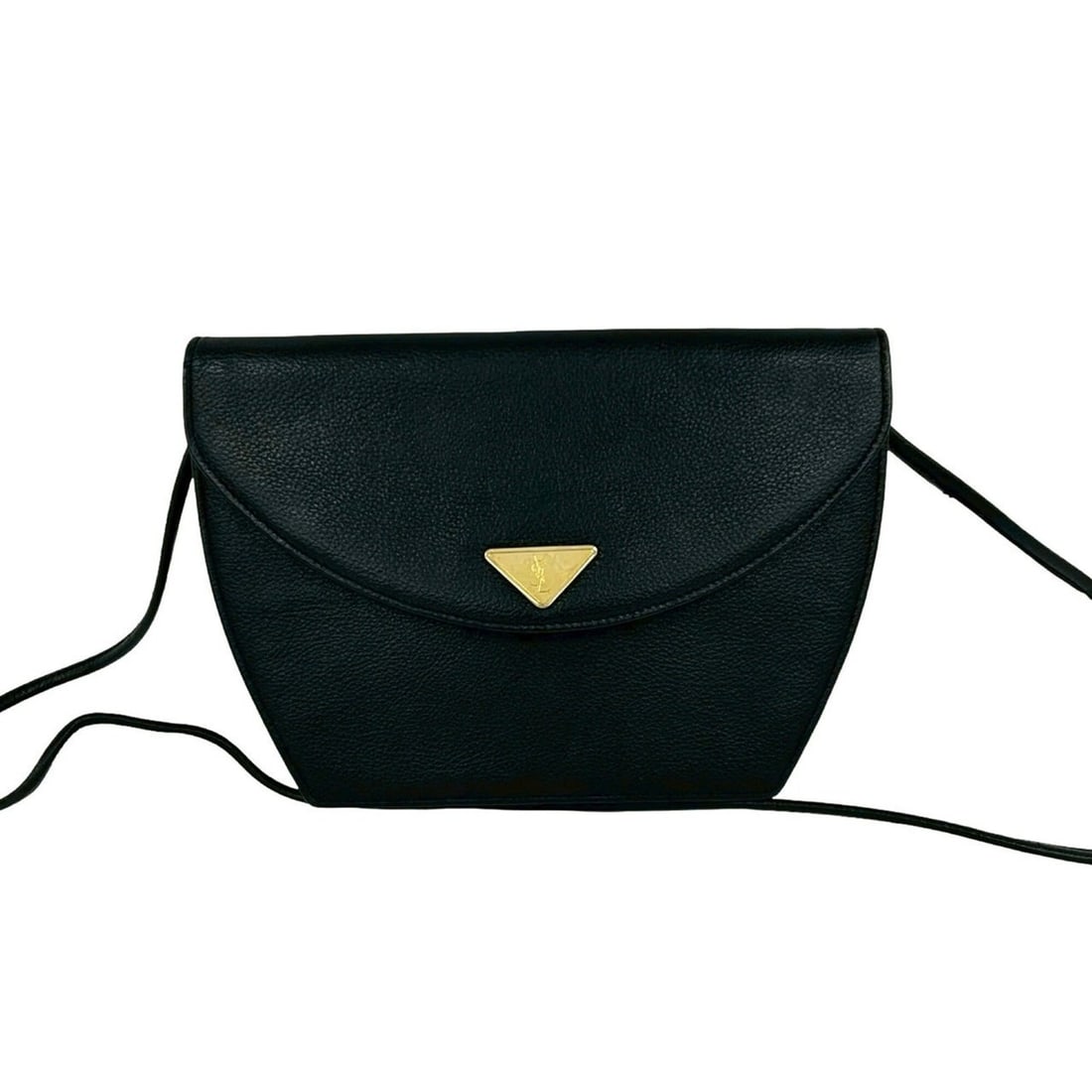 YVES SAINT LAURENT Vintage YSL Logo Hardware Leather Shoulder Bag/Sacoche Black 93339: --- Catalog ---Category: SizeSize (HxWxD): 17.5cm x 17cm x 4.5cm / 6.88'' x 6.69'' x 1.77''Category: DesignType: Shoulder bagColor: BlackGender: WomenMaterial: Leather Category: GeneralBrand: Yves Sai