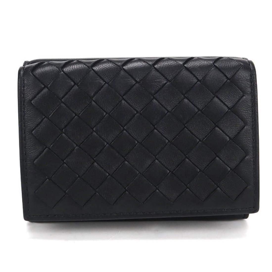 BOTTEGA VENETA Bottega Veneta Tri-fold Wallet Intrecciato Men's Women's Black: --- Catalog ---Category: SizeSize (HxWxD): 7cm x 10cm x 2.5cm / 2.75'' x 3.93'' x 0.98''Category: DesignType: Wallet (tri-fold)Color: BlackGender: Men,WomenMaterial: Leather Leather/Fur Type: Calfskin