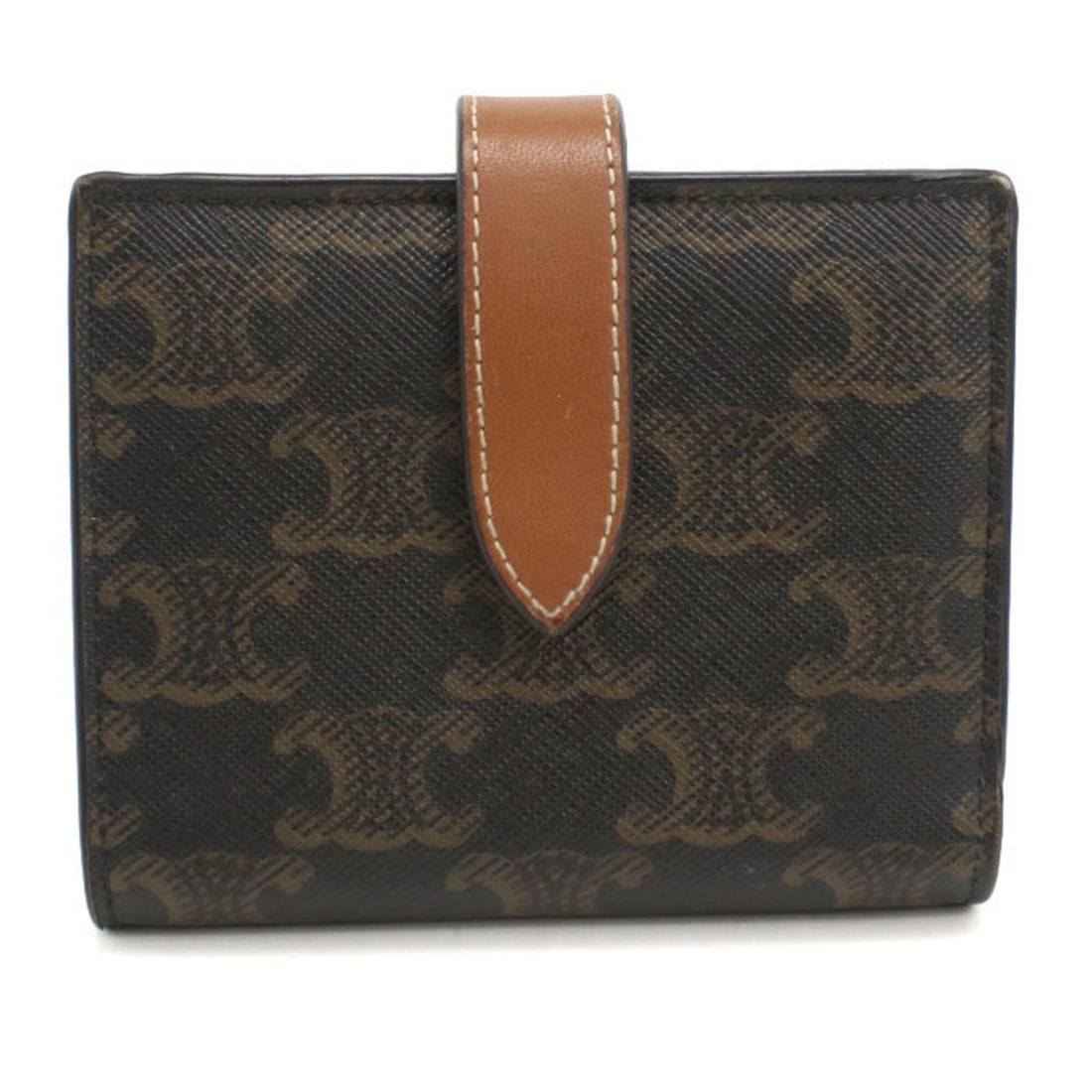 CELINE Celine Bi-fold Wallet Small Strap Triomphe Canvas Women's Brown: --- Catalog ---Category: SizeSize (HxWxD): 8.5cm x 10.5cm x 2.5cm / 3.34'' x 4.13'' x 0.98''Category: DesignType: Wallet (bi-fold)Color: BrownGender: WomenMaterial: PVC Category: GeneralBrand: CelineC