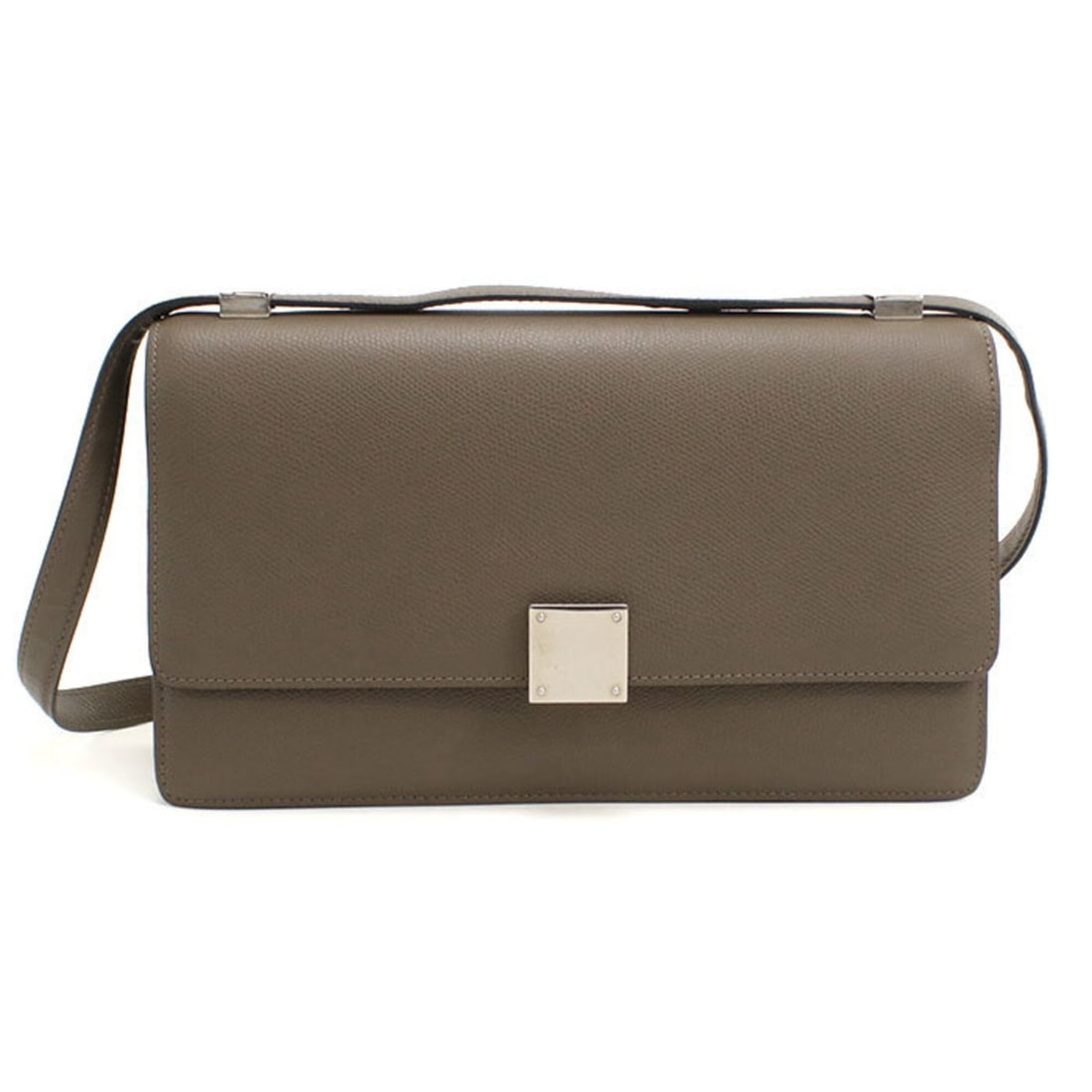 CELINE women's crossbody shoulder bag, gray.: --- Catalog ---Category: SizeSize (HxWxD): 15cm x 25.5cm x 6cm / 5.9'' x 10.03'' x 2.36''Category: DesignType: Shoulder bagColor: GrayGender: WomenMaterial: Leather Hardware Color: SilverLeather/Fur T