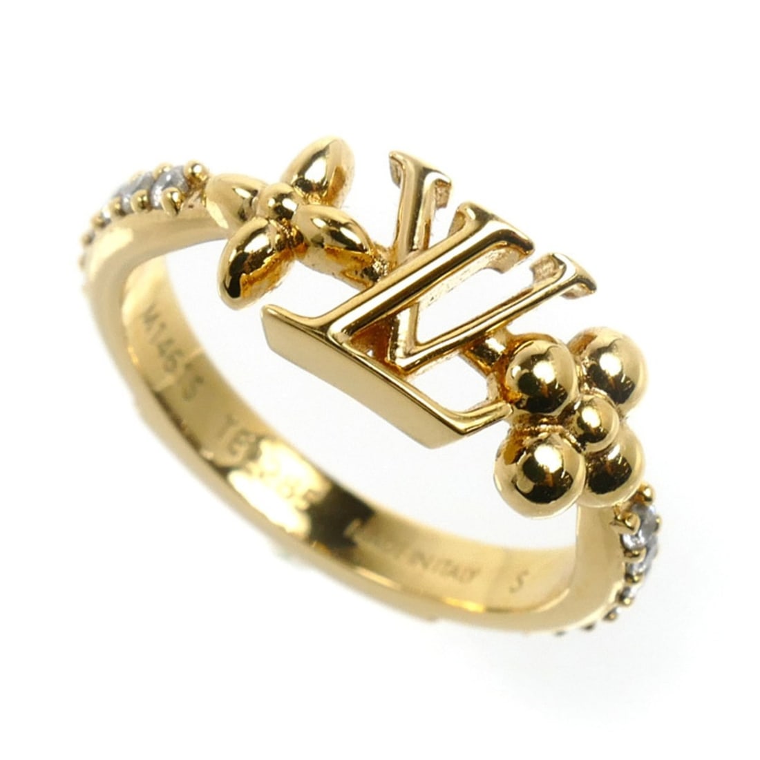 LOUIS VUITTON Louis Vuitton GP Rhinestone LV Iconic Ring M1461S Women's: --- Catalog ---Category: SizeUS Size: 5.5Brand Size: 50Category: DesignType: Band ringColor: GoldGender: WomenMaterial: Gold plating, RhinestoneCategory: GeneralMPN: M1461SBrand: Louis VuittonCountry 