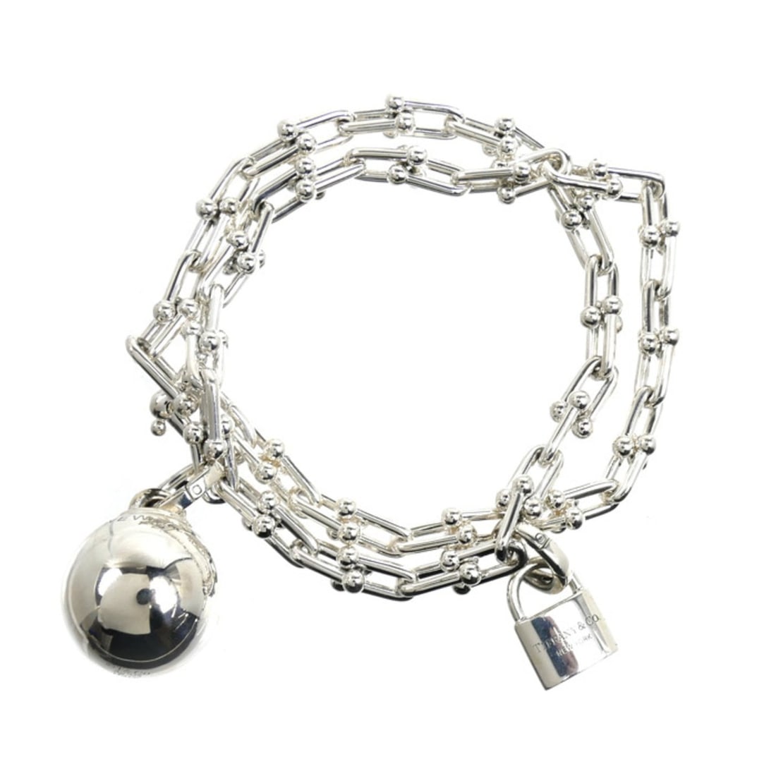 TIFFANY&Co. Tiffany & Co. Sterling Silver 925 Hardware Small Wrap Bracelet 45.6g Women's: --- Catalog ---Category: SizeLength: 17cm / 6.69''Category: DesignType: Wrap braceletGender: WomenMaterial: Silver 925Category: GeneralBrand: TiffanyCountry of Origin: USA--- Item List ---Section: Con