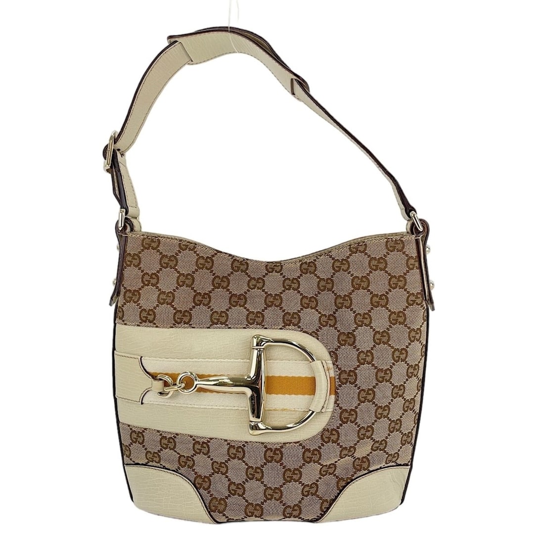 Gucci Horsebit Shoulder Bag, White: --- Catalog ---Category: SizeSize (HxWxD): 21cm x 23cm x 9cm / 8.26'' x 9.05'' x 3.54''Strap Length: 44cm / 17.32''Category: DesignType: Shoulder bagColor: WhiteGender: WomenCategory: GeneralLine: Hor