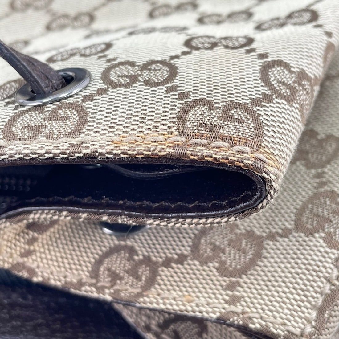 Gucci Jackie Backpack, Beige - 13