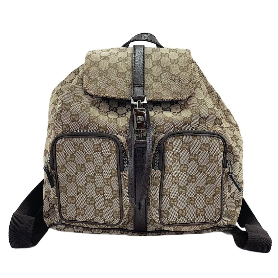 Gucci Jackie Backpack, Beige: --- Catalog ---Category: SizeSize (HxWxD): 33cm x 36cm x 9cm / 12.99'' x 14.17'' x 3.54''Category: DesignType: BackpackColor: BeigeGender: Women,MenCategory: GeneralBrand: GucciCountry of Origin: Ital