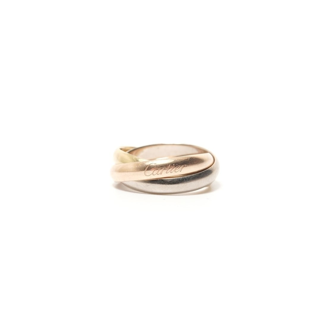 Cartier Trinity Ring Au750 Gold: --- Catalog ---Category: SizeUS Size: 6.5Brand Size: 53Category: DesignType: Band ringColor: GoldGender: WomenCategory: GeneralBrand: CartierCountry of Origin: France--- Item List ---Section: Conditio