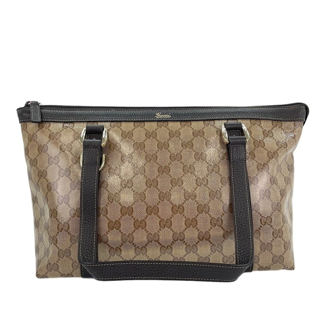 Gucci GG Crystal Tote Bag, Beige: --- Catalog ---Category: SizeSize (HxWxD): 20cm x 31cm x 12cm / 7.87'' x 12.2'' x 4.72''Category: DesignType: Tote bagColor: BeigeGender: WomenCategory: GeneralBrand: GucciCountry of Origin: Italy--- 