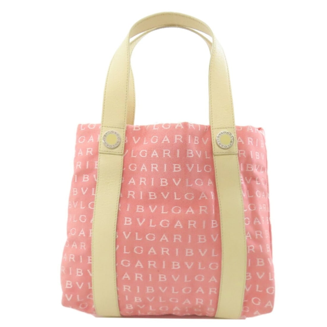 BVLGARI Mania Tote Bag Canvas Women's: --- Catalog ---Category: SizeSize (HxWxD): 23cm x 29cm x 11cm / 9.05'' x 11.41'' x 4.33''Handle Length: 36cm / 14.17''Category: DesignType: Tote bagColor: PinkGender: WomenMaterial: Canvas Category: G