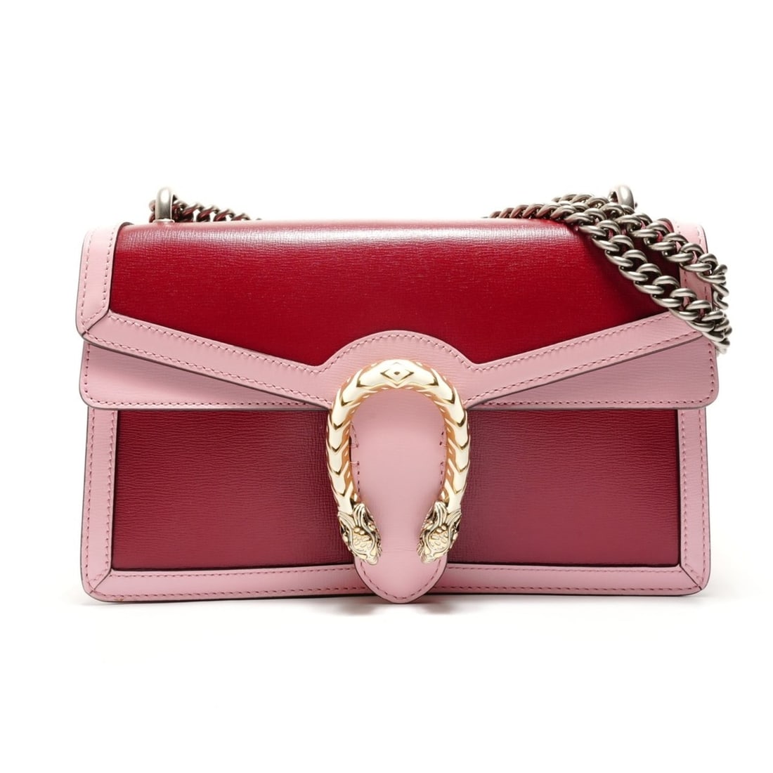 Gucci Dionysus Bicolor Shoulder Bag Red: --- Catalog ---Category: SizeSize (HxWxD): 17cm x 26.5cm x 5.5cm / 6.69'' x 10.43'' x 2.16''Strap Length: 80cm / 31.49''Category: DesignType: Shoulder bagColor: Red colorGender: WomenCategory: General