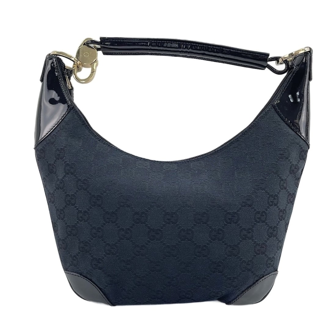 Gucci Half Moon Handbag, Black: --- Catalog ---Category: SizeSize (HxWxD): 17.5cm x 19cm x 1cm / 6.88'' x 7.48'' x 0.39''Category: DesignType: HandbagColor: BlackGender: WomenCategory: GeneralBrand: GucciCountry of Origin: Italy--- 