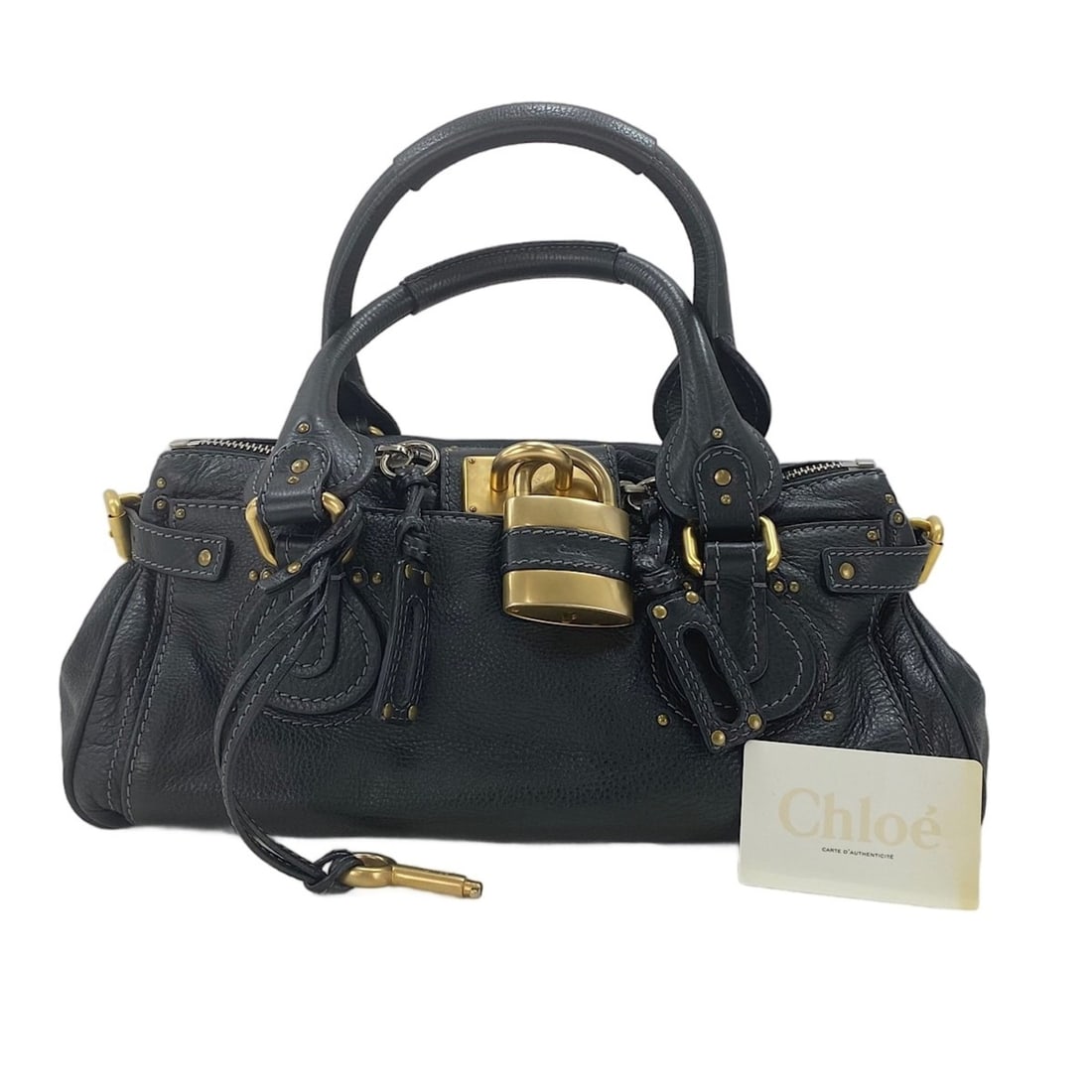Chloé Chloe Paddington handbag, black: --- Catalog ---Category: SizeHandle Drop: 15.00cm / 5.91''Size (HxWxD): 17cm x 36cm x 22cm / 6.69'' x 14.17'' x 8.66''Category: DesignType: HandbagColor: BlackGender: WomenCategory: GeneralLine: Paddi