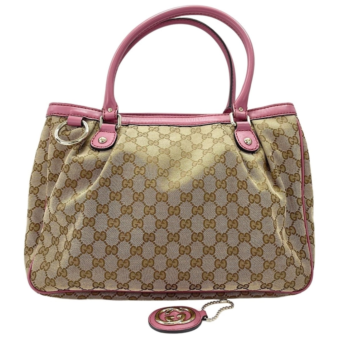 Gucci Sukey Tote Bag, Beige: --- Catalog ---Category: SizeSize (HxWxD): 28cm x 37cm x 11cm / 11.02'' x 14.56'' x 4.33''Strap Length: 43cm / 16.92''Category: DesignType: Tote bagColor: BeigeGender: WomenCategory: GeneralLine: Suke