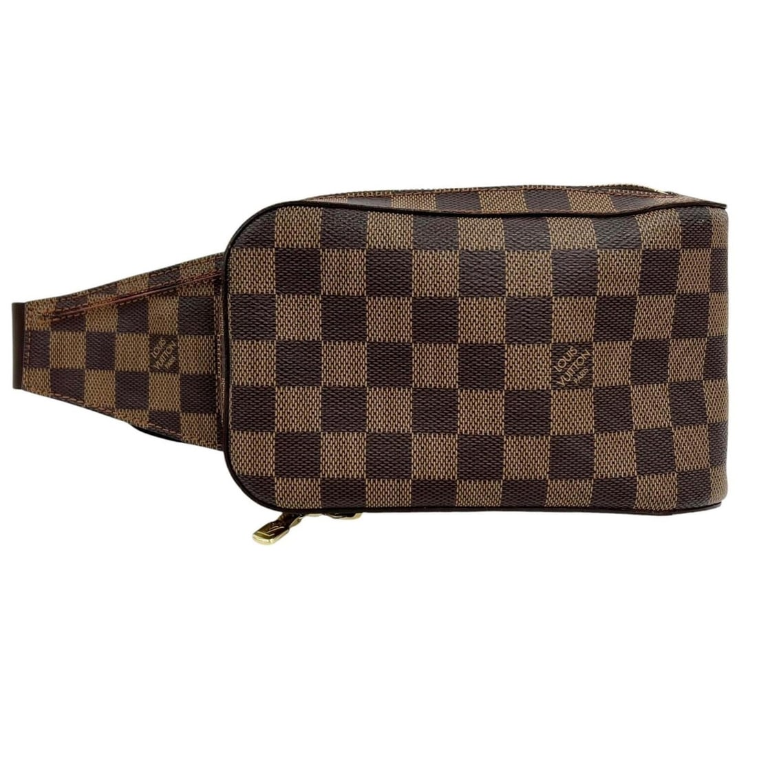 LOUIS VUITTON Geronimos N51994 Body Bag, Damier Canvas, Brown Gold, Men's & Women's: --- Catalog ---Category: SizeSize (HxWxD): 20.5cm x 13cm x 6.7cm / 8.07'' x 5.11'' x 2.63''Category: DesignType: Sling bagColor: BrownGender: Men,WomenMaterial: Damier Canvas Category: GeneralMPN: N51