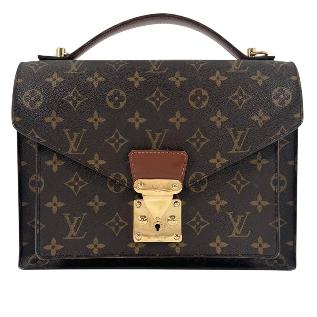 LOUIS VUITTON Monceau 28 M51185 Handbag, Monogram Canvas, Brown Gold, Men's/Women's: --- Catalog ---Category: SizeSize (HxWxD): 21.5cm x 25.5cm x 7.5cm / 8.46'' x 10.03'' x 2.95''Category: DesignType: HandbagColor: Brown, GoldGender: Men,WomenMaterial: Monogram Category: GeneralMPN: M