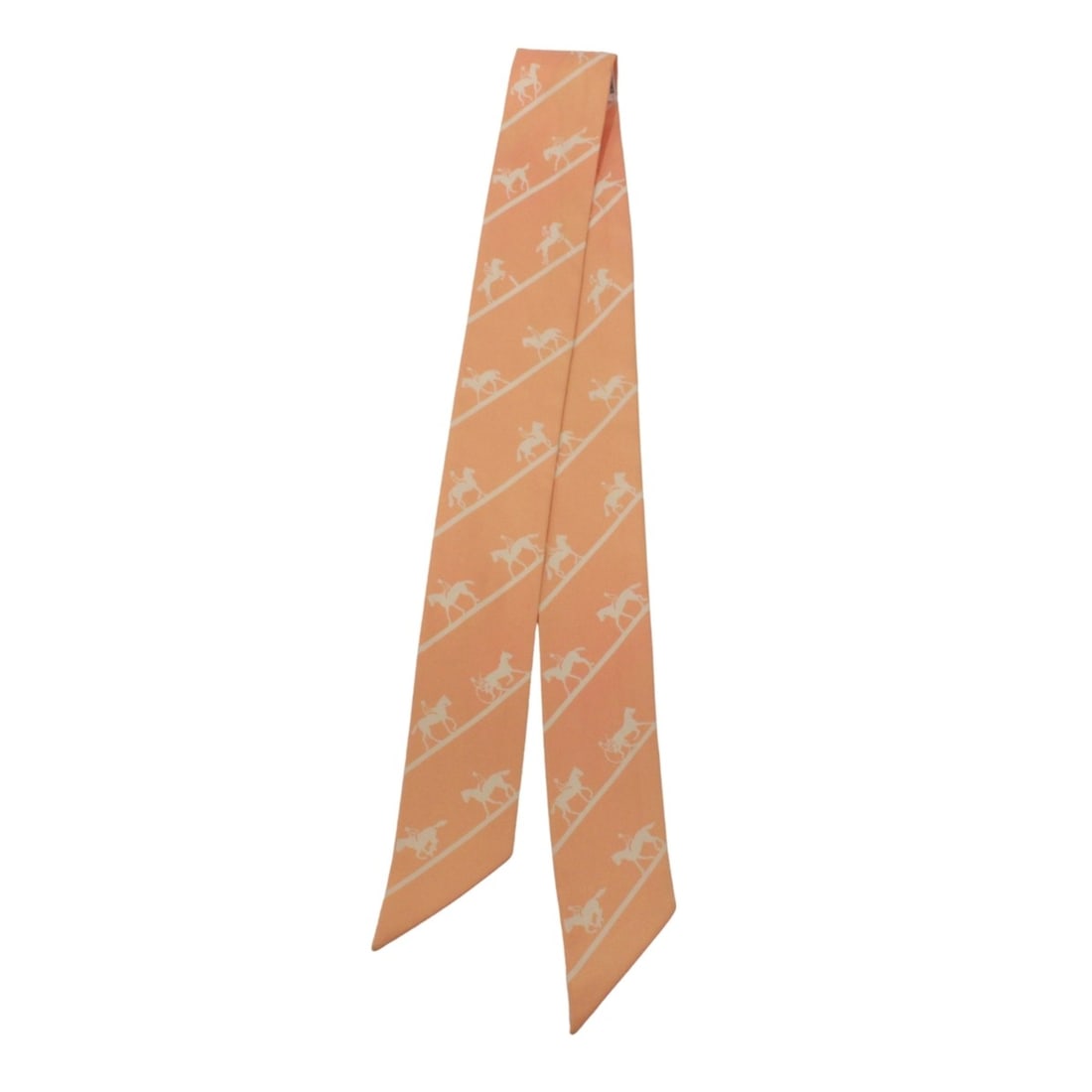 HERMES Twilly Le Allure Scarf/Muffler, Silk, Orange, Women's: --- Catalog ---Category: DesignType: ScarfColor: OrangeGender: WomenMaterial: Silk Category: GeneralBrand: HermesCountry of Origin: France--- Item List ---Section: ConditionRanking: Rank A Used - A fe