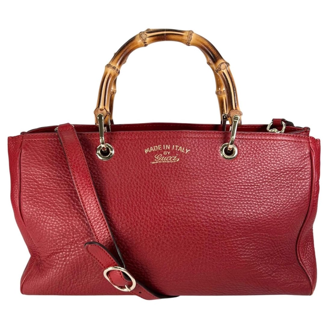 GUCCI Bamboo Shopper 323660 Handbag Leather Wood Red Women's: --- Catalog ---Category: SizeSize (HxWxD): 21cm x 33cm x 12cm / 8.26'' x 12.99'' x 4.72''Category: DesignType: HandbagColor: Red colorGender: WomenMaterial: Leather , Wood Category: GeneralMPN: 323660