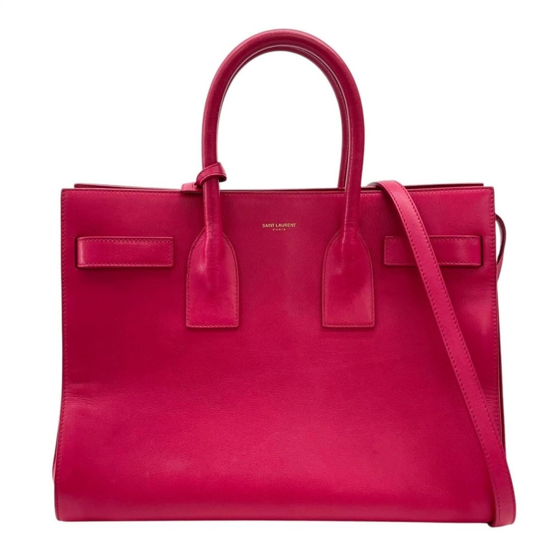 YVES SAINT LAURENT Sac de Jour Mini Handbag, Smooth Leather, Pink, Women's: --- Catalog ---Category: SizeSize (HxWxD): 25cm x 32cm x 17cm / 9.84'' x 12.59'' x 6.69''Category: DesignType: HandbagColor: PinkGender: WomenMaterial: Leather Category: GeneralBrand: Yves Saint Laure