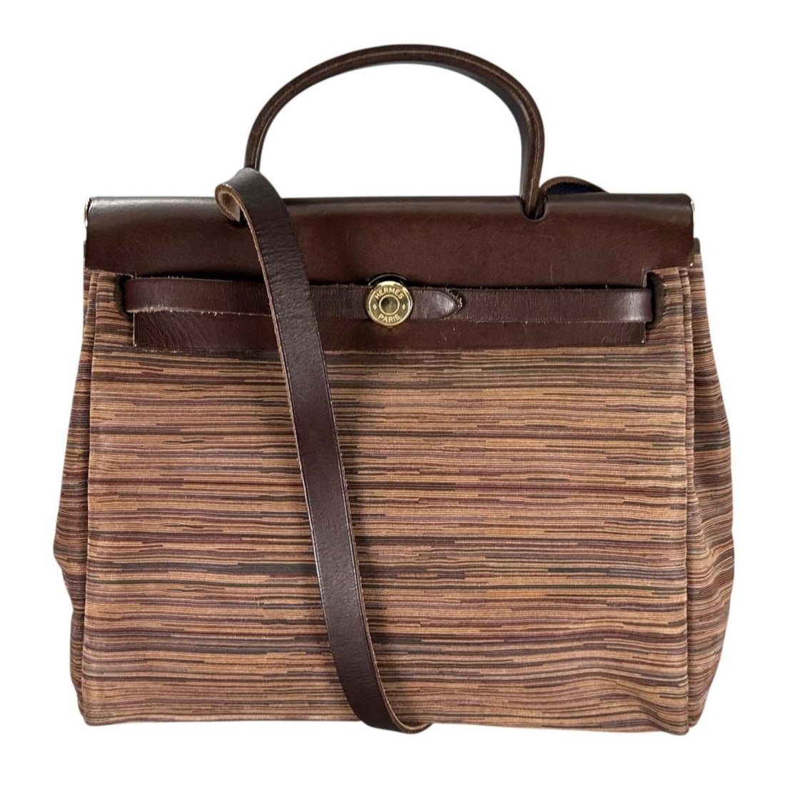 HERMES Hermès Herbag PM Shoulder Bag, Vibrato Leather, Brown, Women's: --- Catalog ---Category: SizeSize (HxWxD): 24cm x 28.5cm x 11cm / 9.44'' x 11.22'' x 4.33''Category: DesignType: Shoulder bagColor: BrownGender: WomenMaterial: Vibrato leather , Leather Category: Gene