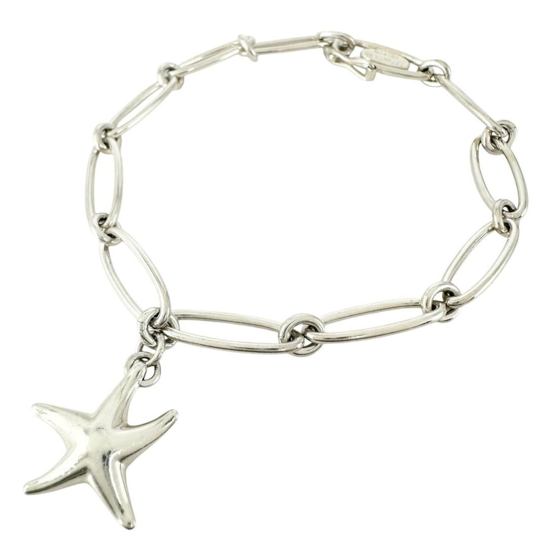 TIFFANY&Co. Tiffany Elsa Peretti Starfish Bracelet SV925 Women's: --- Catalog ---Category: SizeLength: 18cm / 7.08''Category: DesignType: Charm braceletColor: SilverGender: WomenMaterial: Silver 925Category: GeneralBrand: TiffanyCountry of Origin: Spain--- Item List