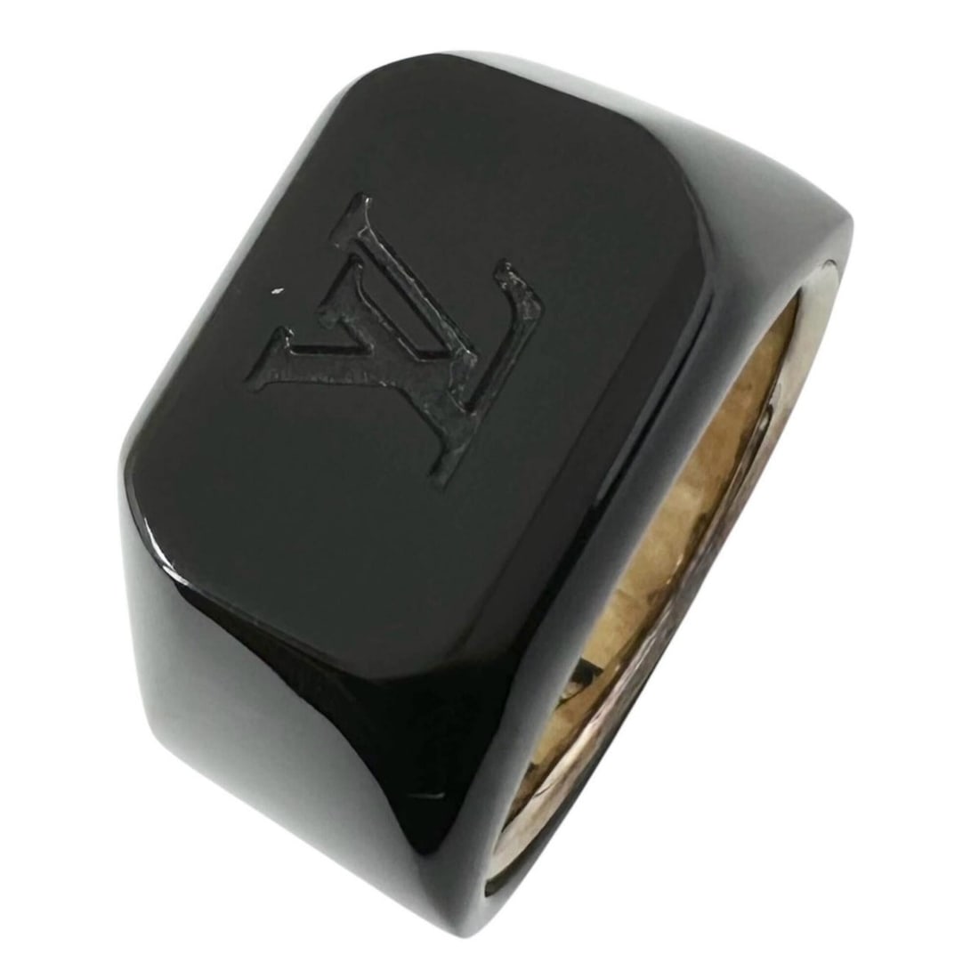 LOUIS VUITTON LV Logo Ring M SV925 Brown Silver Men's: --- Catalog ---Category: SizeJP Size: 20US Size: 10Category: DesignType: Band ringColor: Brown, SilverGender: MenMaterial: Silver 925Category: GeneralBrand: Louis VuittonCountry of Origin: Italy--- It
