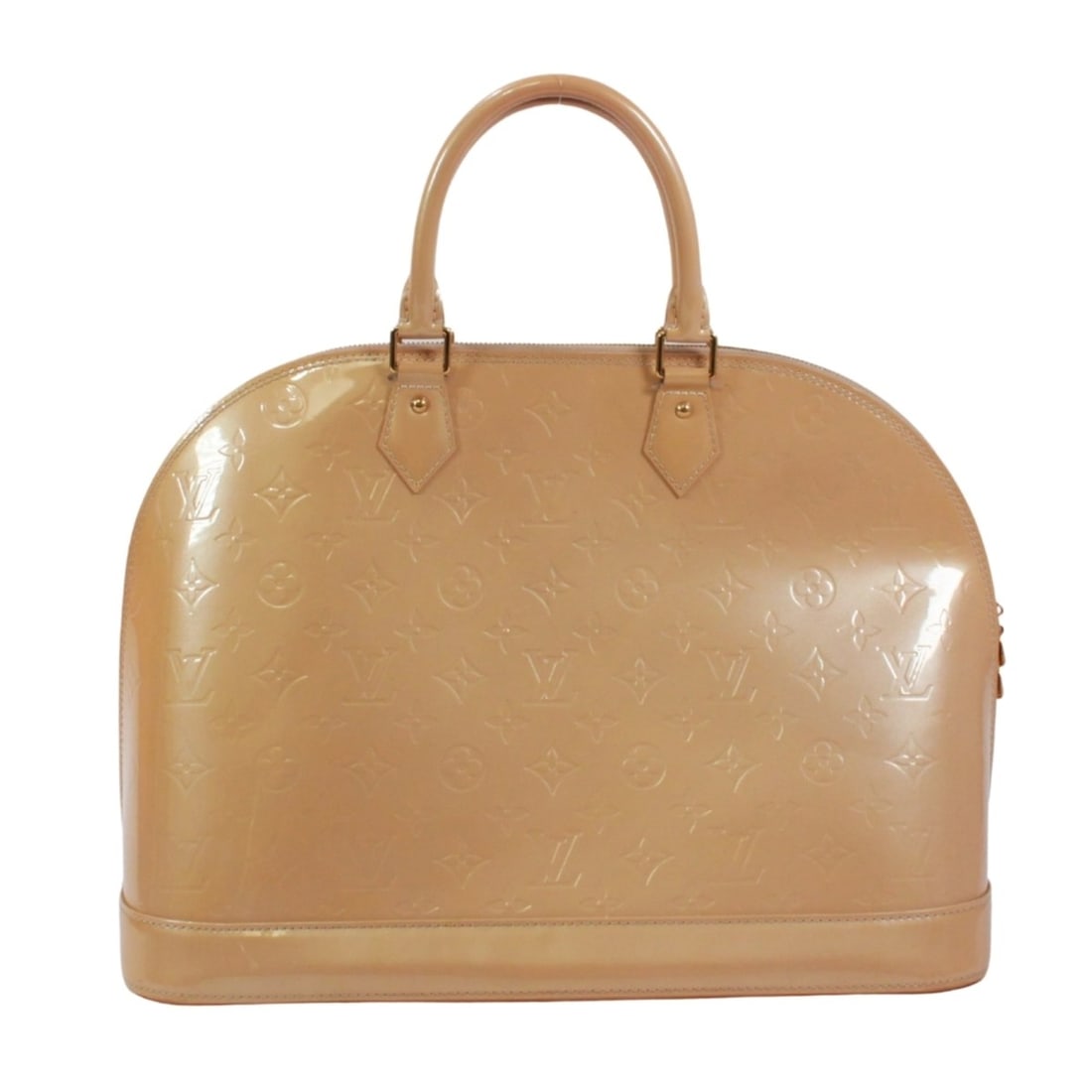 LOUIS VUITTON Alma GM M91450 Handbag Vernis Broncorail Women's: --- Catalog ---Category: SizeSize (HxWxD): 29cm x 42cm x 18cm / 11.41'' x 16.53'' x 7.08''Category: DesignType: HandbagColor: Beige, Blanc corailGender: WomenMaterial: Vernis Category: GeneralMPN: M91